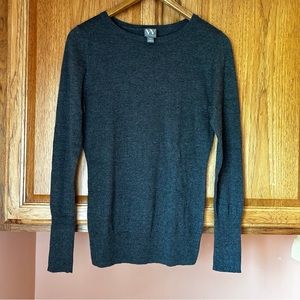 Grey crew neck sweater